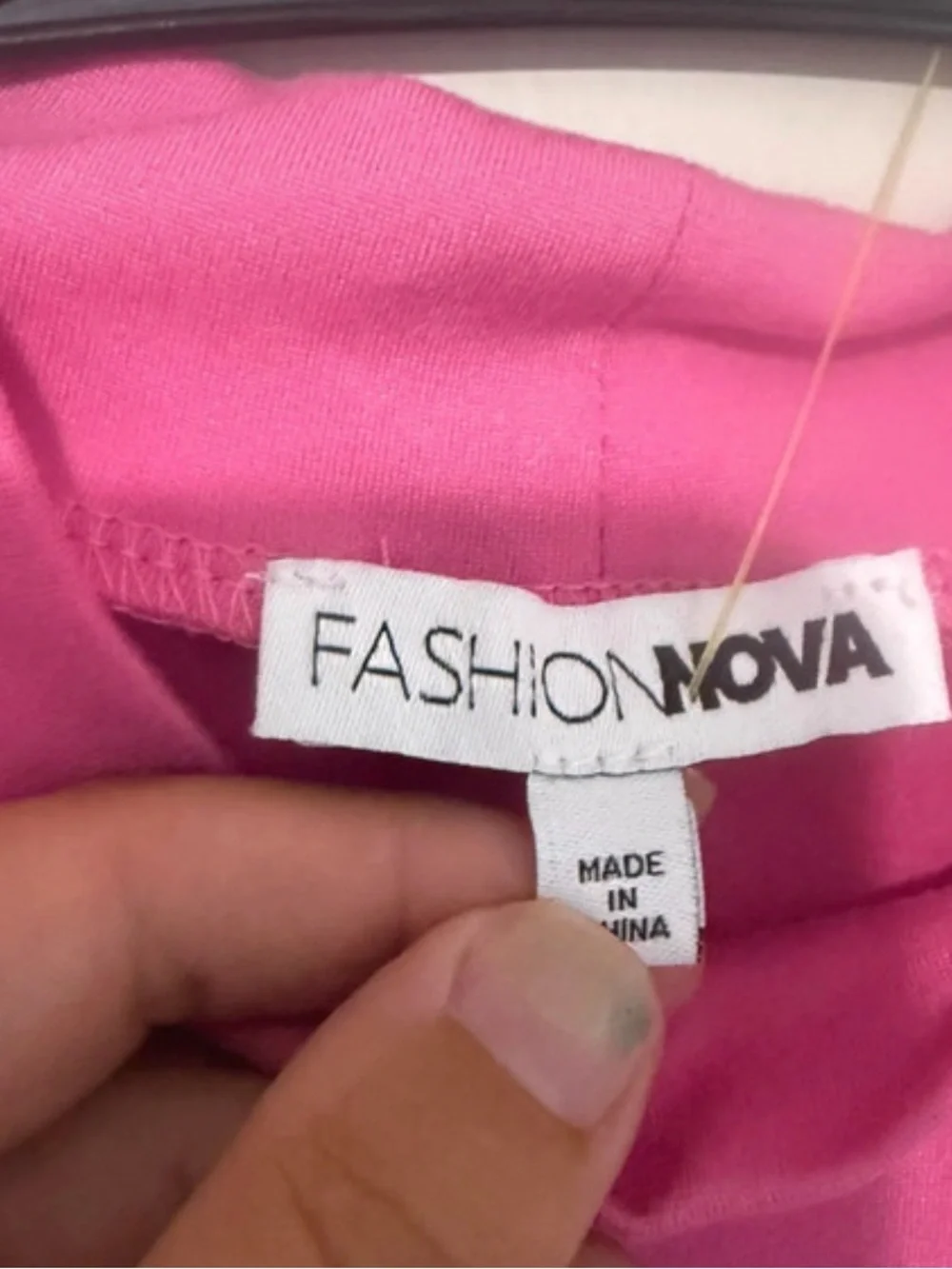 Fashion Nova Sleeveless Mock Neck Tank - Magenta